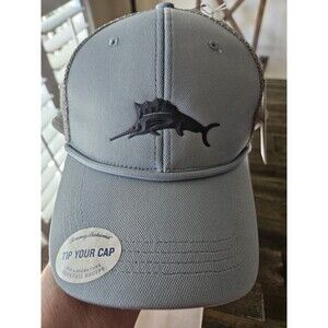 NWT  Tommy Bahama Tip Your Cap Hat Strap Back Men’s Adjustable Size Blue/Gray